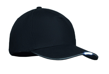 Logotrade promotional giveaway image of: 5 panel LED cotton cap 220gr/m²